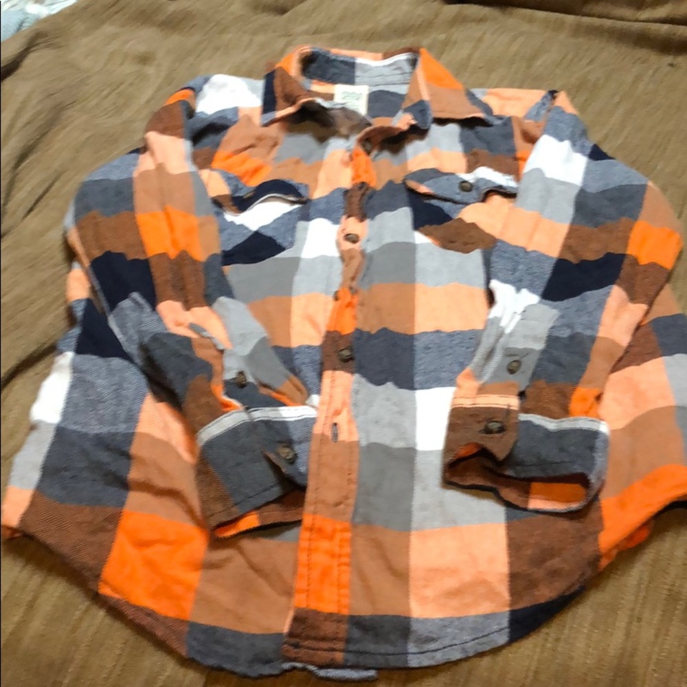 Boys flannel shirt.  L/S. Faded Glory. Size 10/12